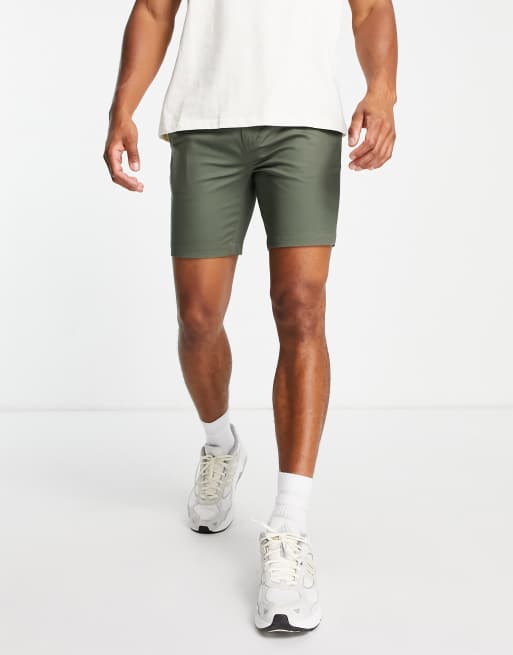 Fred Perry - Klassiske chinoshorts i kakigrøn