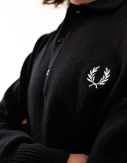 Fred perry knitted shop polo long sleeve