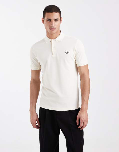 Fred Perry – Koszula polo w kolorze écru z logo - view 1