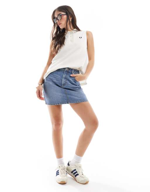 Fred Perry – Koszulka polo bez rękawów w jasnym odcieniu ecru, 3 z 4