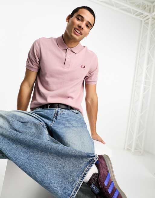 Fred Perry – Koszulka polo w zgaszonym różowym kolorze