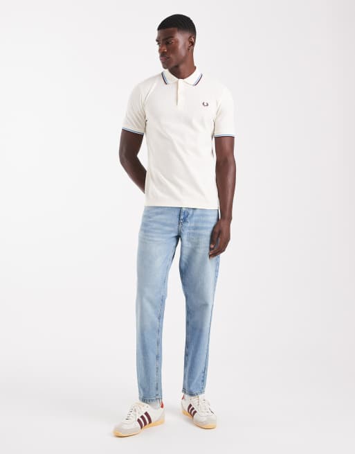 Fred Perry – Kremowa koszulka polo z podwójną lamówką, 2 z 5