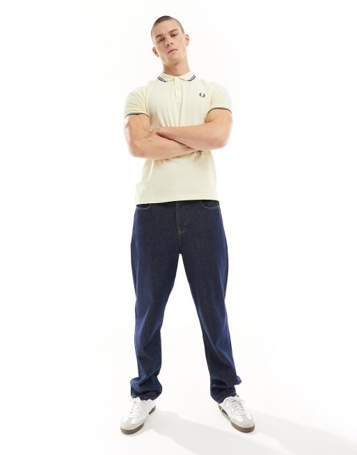 Fred Perry Kremowe polo z podwójnym wykończeniem, 2 z 4