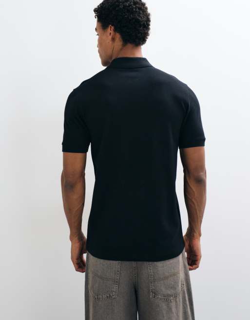 Fred Perry Kurzarm-Logo-Poloshirt in Schwarz, 2 von 5