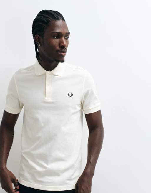 Fred Perry kurzärmeliges Polohemd in Ecru, 2 von 5