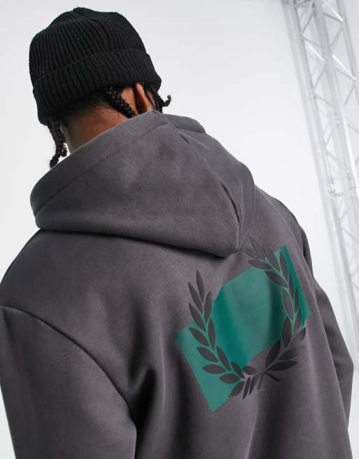 Fred perry hoodie online green