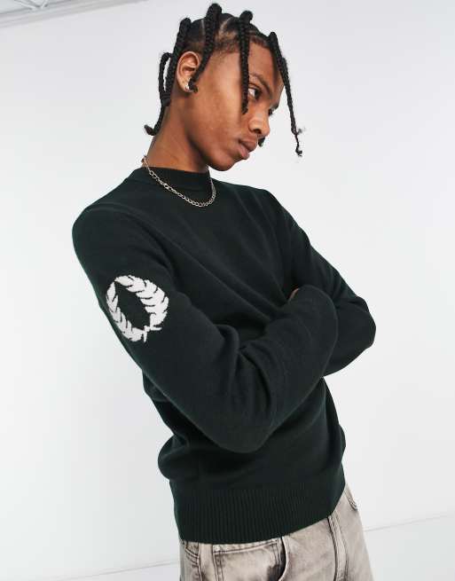 Fred perry laurel wreath crew neck sweatshirt new arrivals