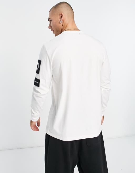 Fred Perry Laurel Wreath - Hvid overdel med lange ærmer og laurbærkrans-mærke, 3 af 4