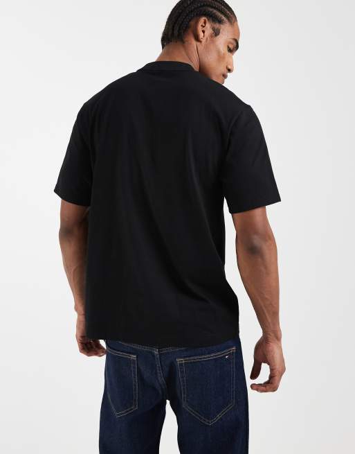 Fred Perry laurel wreath logo graphic t-shirt in black, 4 of 5