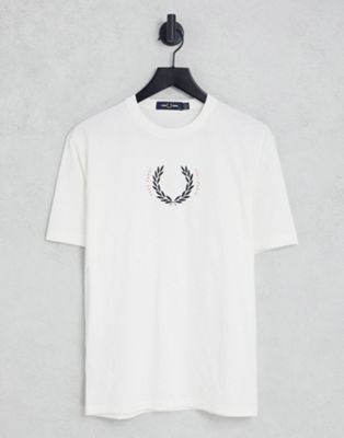 Fred Perry laurel wreath logo t-shirt in white