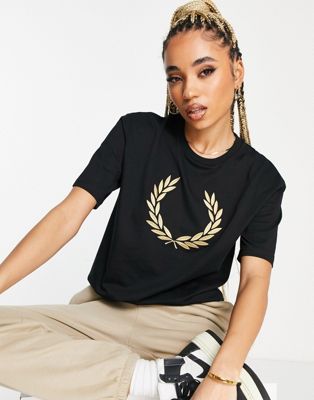 Fred Perry laurel wreath t-shirt in black