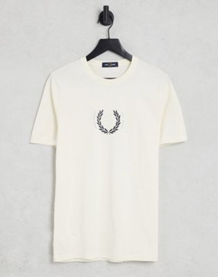 Fred Perry laurel wreath t-shirt in cream