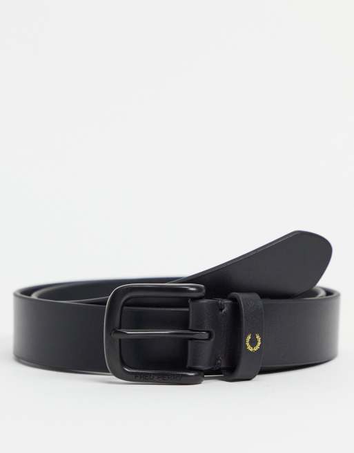 Fred Perry leather belt in black | ASOS