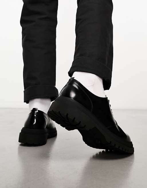Fred Perry leather derby shoes in black | ASOS Fred Perry leather derby shoes in black | ASOS