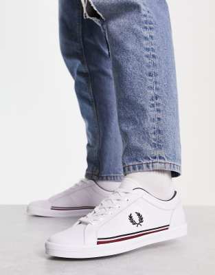 Colonial Moderne Gøre mit bedste Fred Perry leather sneakers in white | Smart Closet