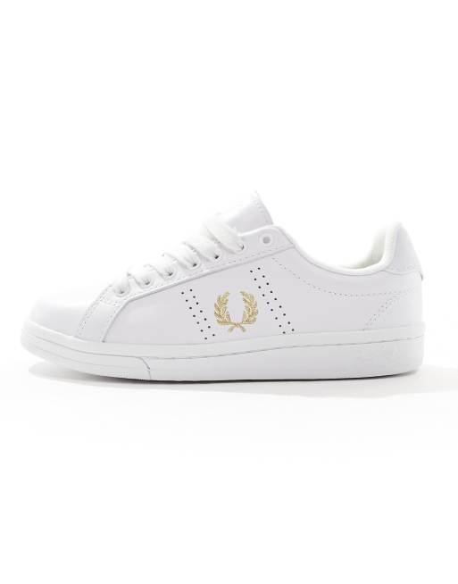 Fred Perry leather sneakers in white , 2 of 5