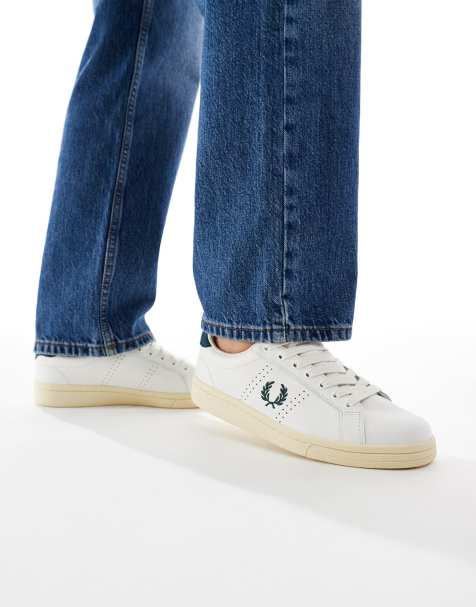Fred Perry leather sneakers in white - view 1