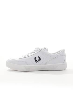 Fred Perry B721 Leather Sneakers In White In White