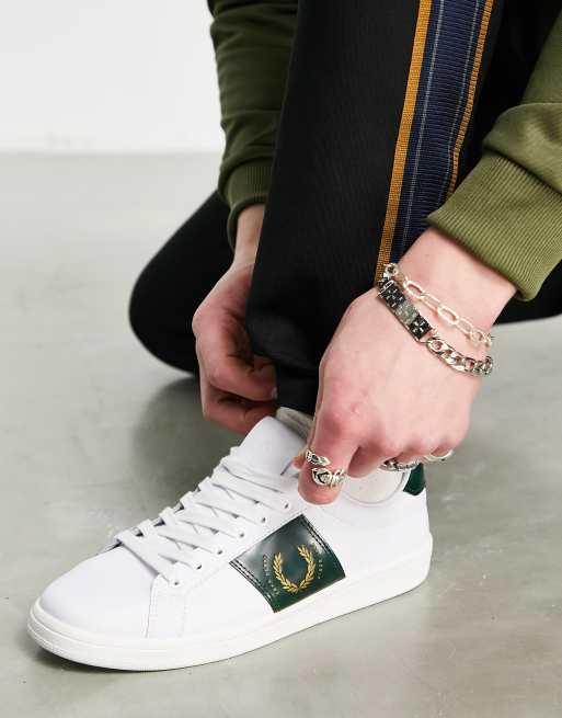 Fred Perry - Leren sneakers in wit