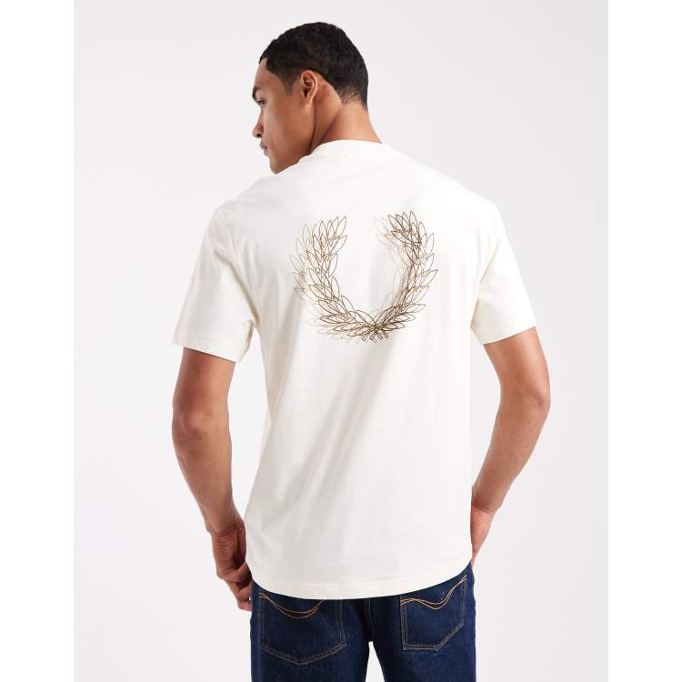 Fred Perry light box graphic logo t-shirt with back print in
