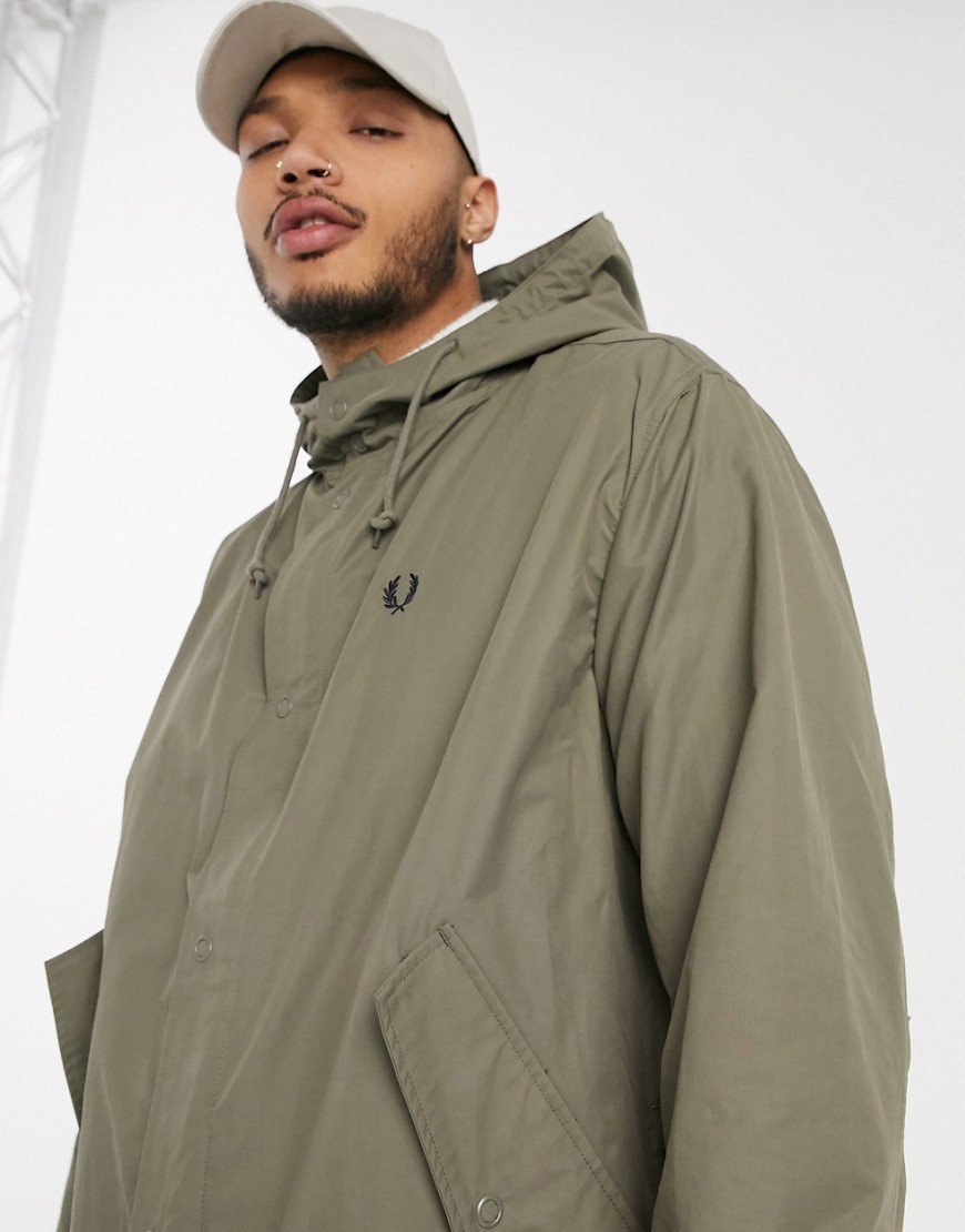 Fred Perry lightweight parka in light brown