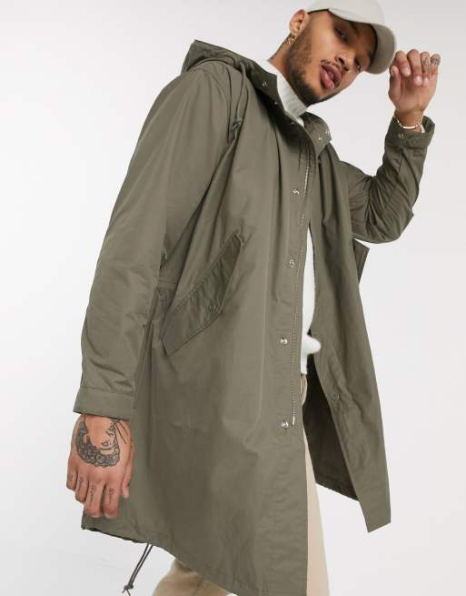 Fred Perry lightweight parka in light brown