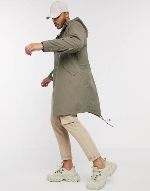 Fred Perry lightweight parka in light brown