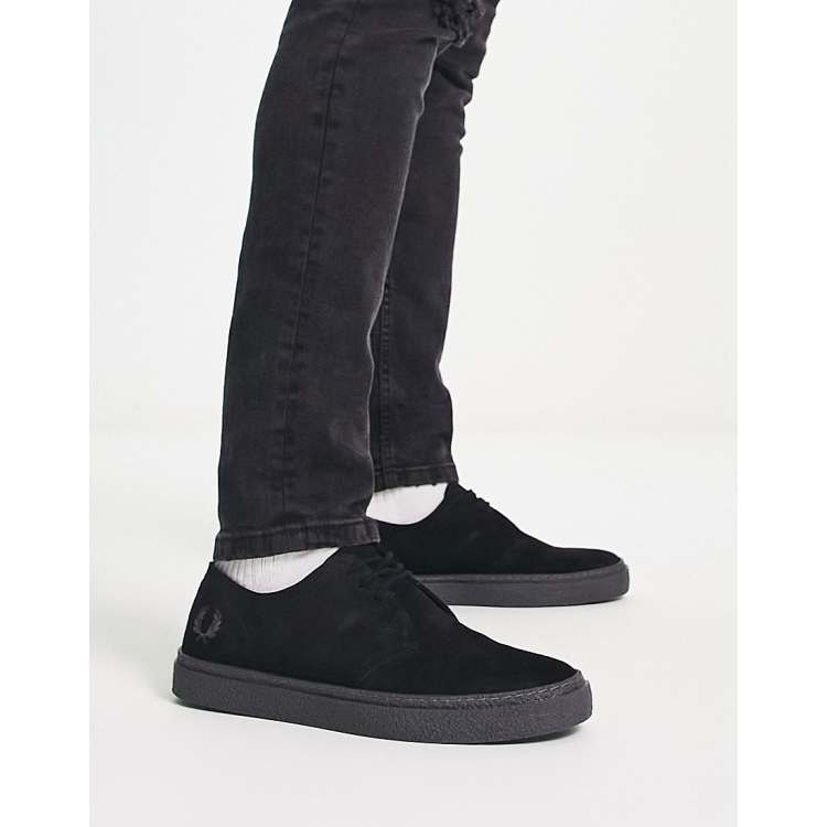 Fred Perry Linden suede shoe in black | ASOS