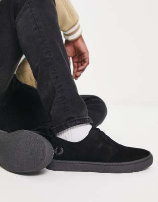 Bespreken Wie Trouwens Fred Perry Linden suede shoe in black | ASOS