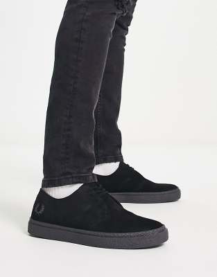 Fred Perry Linden suede shoes in black | ASOS