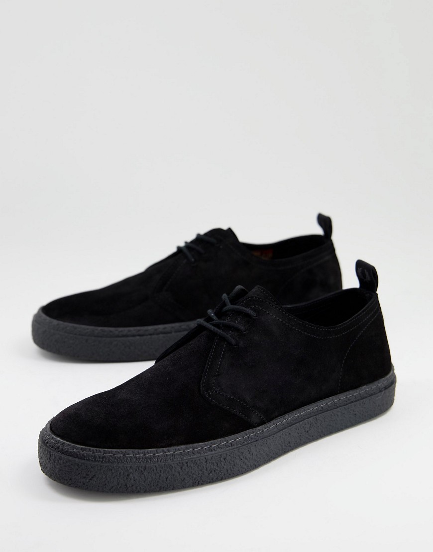Fred Perry Linden Suede Shoes In Black