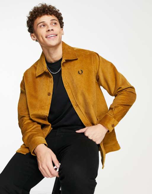 Fred Perry – Ljusbrun manchesterskjorta 