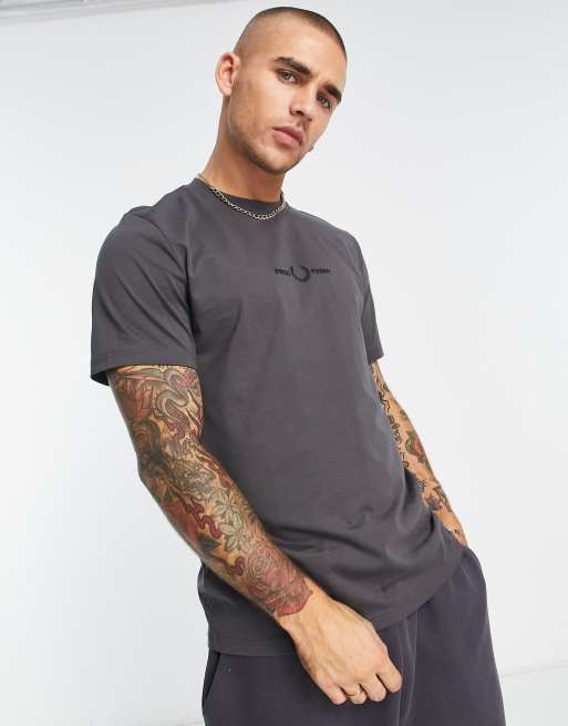 fred perry grey t shirt