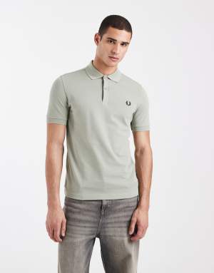 Fred Perry logo polo shirt in pale green