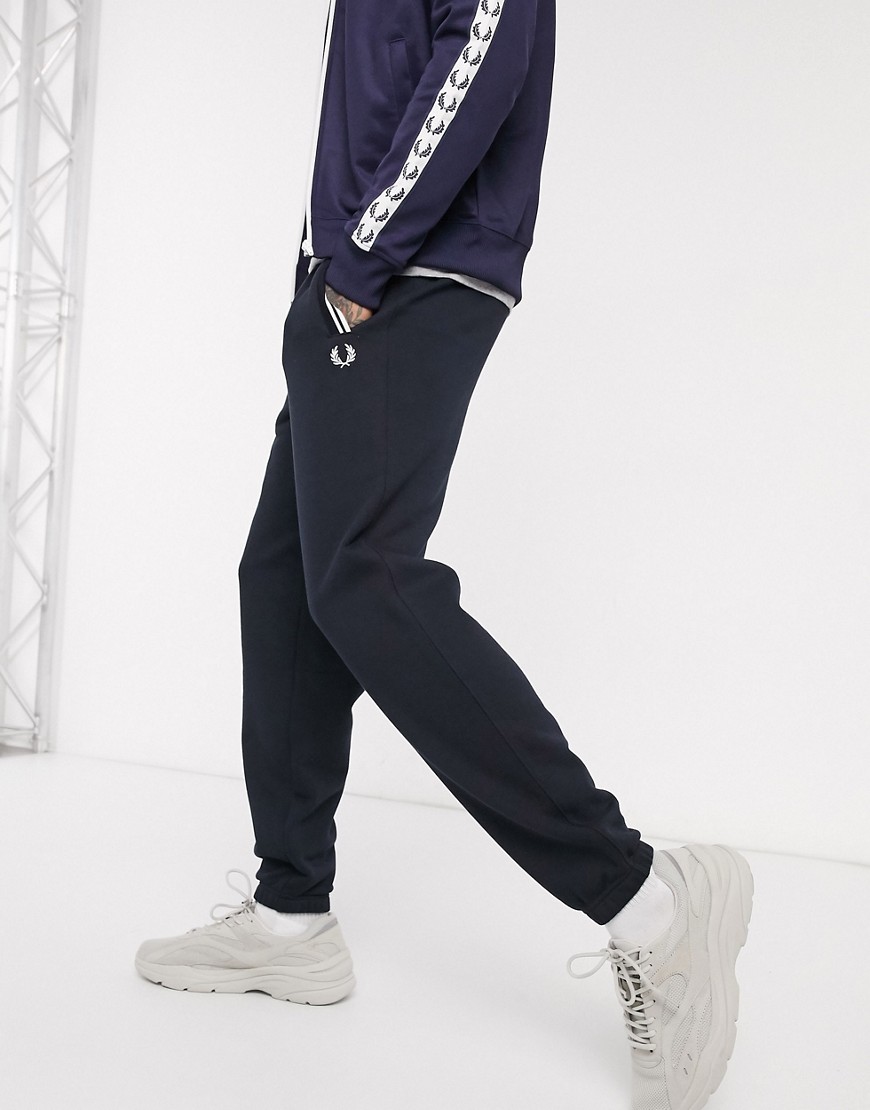 Fred Perry loopback sweatpants in navy
