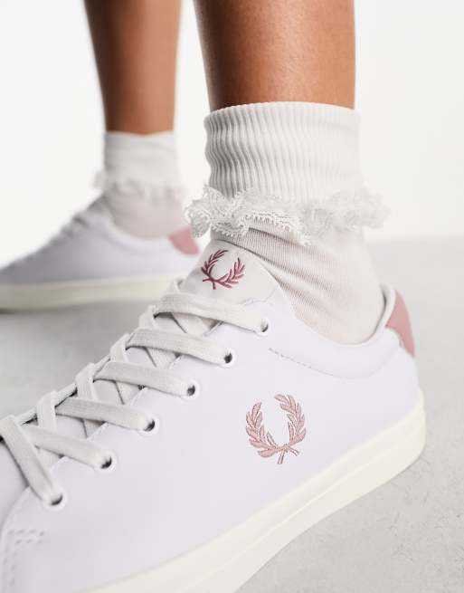 Fred perry womens white trainers best sale