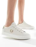 [Fred Perry] Fred Perry Lottie leather sneakers in stone-Neutral 41 Beige