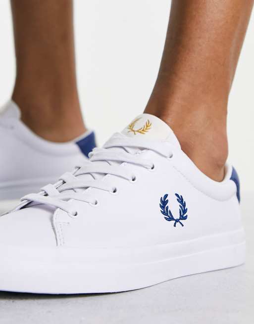 Fred Perry Lottie leather trainer in white