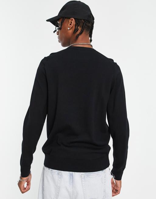 Fred Perry - Maglione girocollo nero, 3 di 4