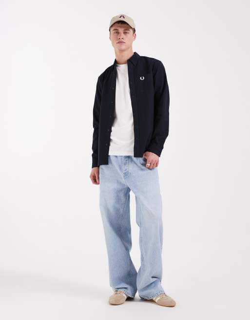 Fred Perry – Marinblå oxfordskjorta, 2 av 5