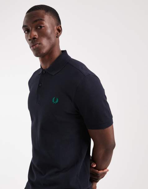 Fred Perry – Marinblå pikétröja med korta ärmar - view 1