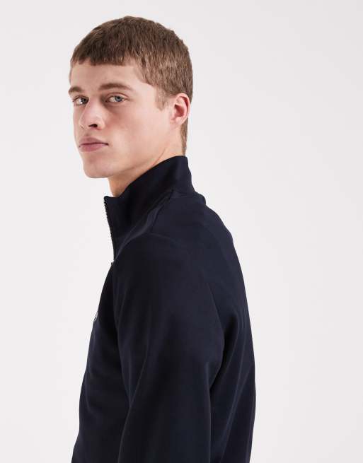 Fred Perry – Marinblå sweatshirt med halv dragkedja, 4 av 5