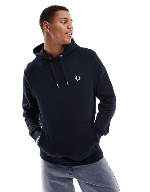 Fred Perry - Marineblå hættetrøje, 3 af 4