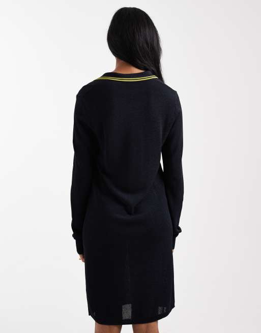 Fred Perry - Marineblå tekstureret polokjole, 3 af 4