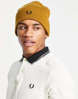 fred perry merino wool beanie