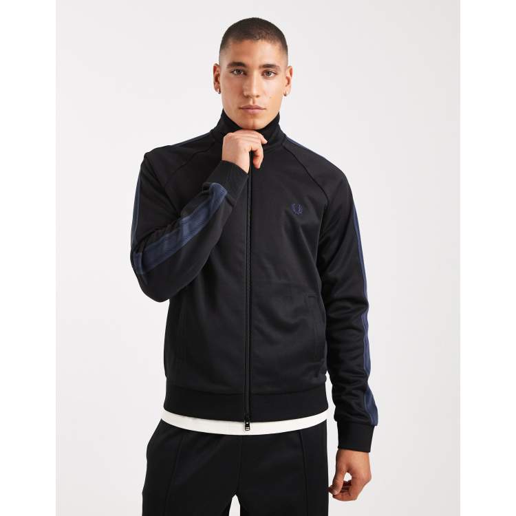 トップス FRED PERRY Taped track jacket Taped Track Jacket - Ivy | Men's Track Jackets | Track Tops