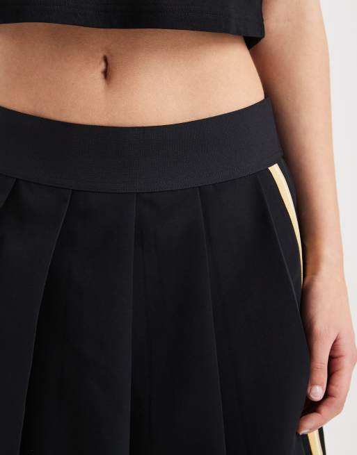 Fred Perry - Mini-jupe de tennis d'ensemble plissée avec bande et logo - Noir, 5 de 5