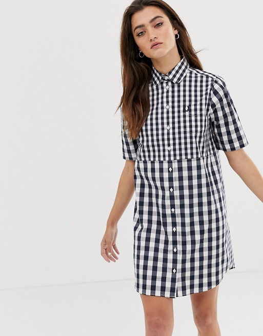 Fred Perry mixed gingham dress