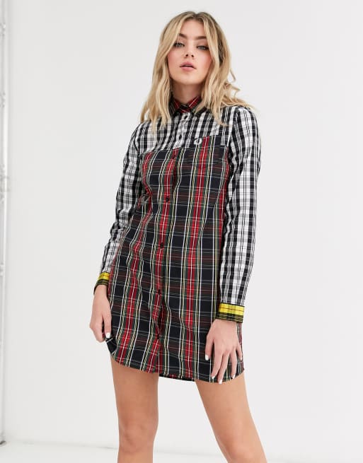 Fred Perry mixed tartan dress