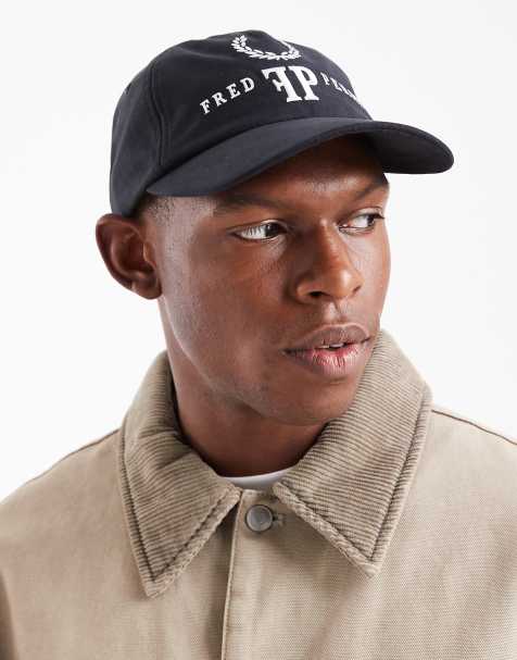 Fred Perry monogram logo cap in navy - view 1